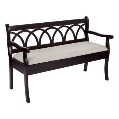 Picture of Ave Six Coventry Storage Bench, Beige/Antique Black