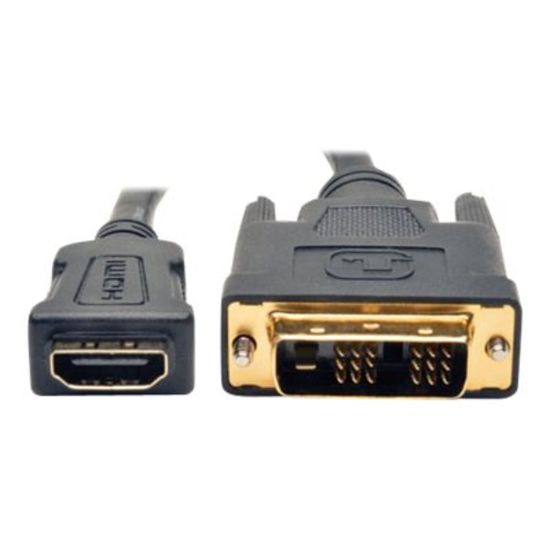 Picture of Tripp Lite Tripp Lite HDMI To DVI Adapter Cable, 8in, Black