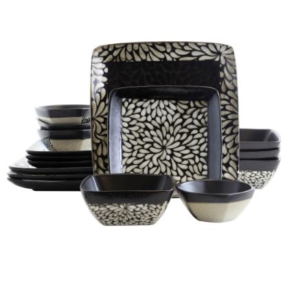 Picture of Elama 16-Piece Stoneware Dinnerware Set, Desert Bloom