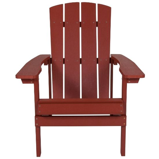 Picture of Flash Furniture Charlestown All-Weather Adirondack Chair, Red