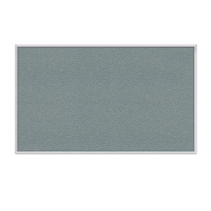 Picture of Ghent Aluminum Frame Vinyl Bulletin Board, 24inH x 36inW, Stone, Satin Frame