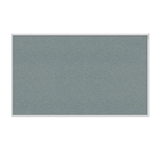 Picture of Ghent Aluminum Frame Vinyl Bulletin Board, 24inH x 36inW, Stone, Satin Frame