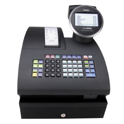 Picture of Royal 2000ML Electronic Cash Register, Black, ROY89396T