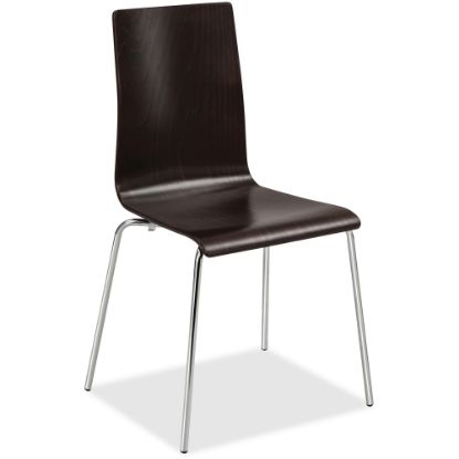 Picture of Safco Bosk Stack Chair, Espresso/Chrome