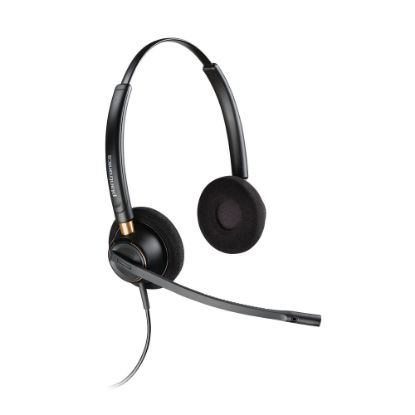 Picture of Plantronics EncorePro Binaural Over-The-Head Headset, HW520, Black, 89434-01