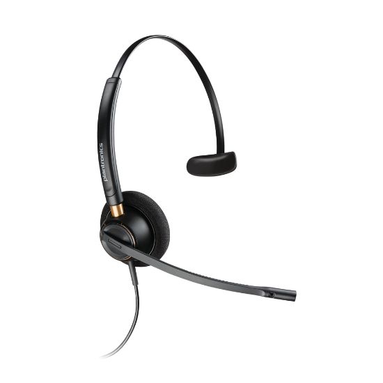 Picture of Plantronics EncorePro Monaural Over-The-Head Headset, HW510, Black, 89433-01