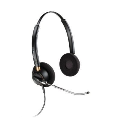 Picture of Plantronics EncorePro Binaural Over-The-Head Headset, HW520V, Black, 89436-01