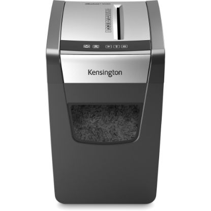 Picture of Kensington OfficeAssist Shredder M100S Anti-Jam Cross Cut - Non-continuous Shredder - Cross Cut - 10 Per Pass - for shredding Paper, Paper Clip, Staples - 0.156in x 1.578in Shred Size - P-4 - 6 Minute Run Time - 6 gal Wastebin Capacity