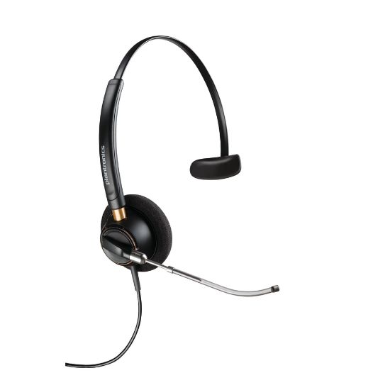 Picture of Plantronics EncorePro Monaural Over-The-Head Headset, HW510V, Black, 89435-01