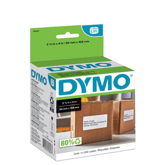 Picture of DYMO LabelWriter Model 30323 Shipping Labels, 4in x 2 1/8in, Roll Of 220