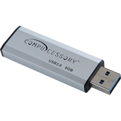 Picture of Compucessory 8GB USB 3.0 Flash Drive - 8 GB - USB 3.0 - Silver