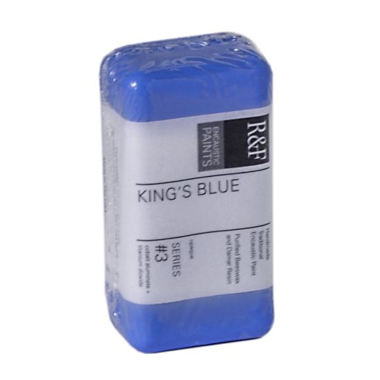 Picture of R & F Handmade Paints Encaustic Paint Cakes, 40 mL, Kings Blue, Pack Of 2