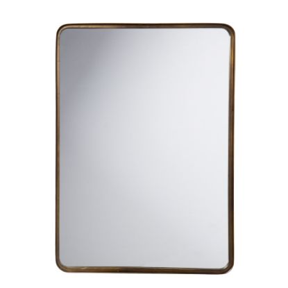 Picture of SEI Waymire Rectangular Mirror, 28inH x 28inW x 2inD, Antique Gold