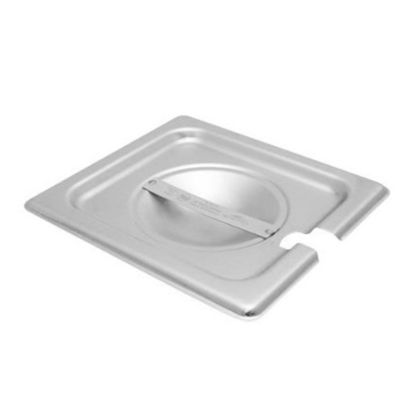 Picture of Vollrath Super Pan V 1/6 Size Slotted Pan Cover, Silver