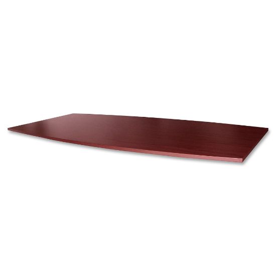 Picture of Lorell Essentials Conference Boat-Shaped Table Top, 2-Piece, 96inW, Mahogany