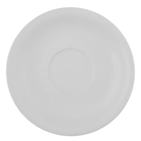 Picture of Hoffman Vertex China Ceramic Argyle Collection Saucers, 6in, Bright White, Case Of 36 Saucers