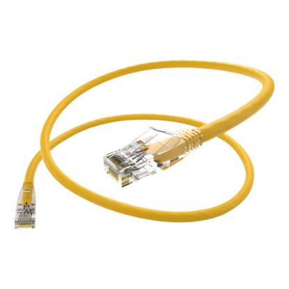 Picture of UNC Group Clearfit - Patch cable - RJ-45 (M) to RJ-45 (M) - 8 ft - CAT 6 - snagless - yellow