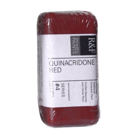 Picture of R & F Handmade Paints Encaustic Paint Cakes, 40 mL, Quinacridone Red, Pack Of 2