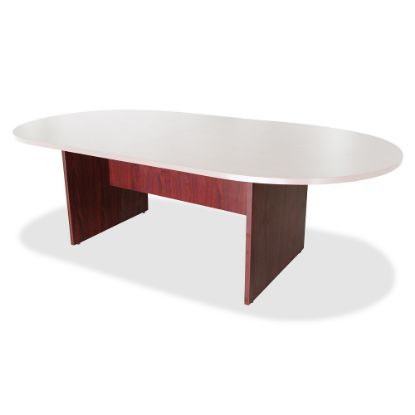 Picture of Lorell 3-Leg Conference Table Base, For 8ftW Top, Mahogany