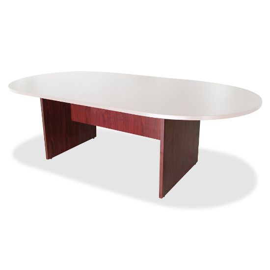 Picture of Lorell 3-Leg Conference Table Base, For 8ftW Top, Mahogany