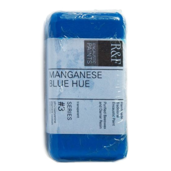 Picture of R & F Handmade Paints Encaustic Paint Cakes, 40 mL, Manganese Blue Hue, Pack Of 2