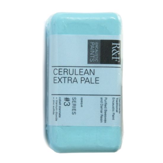 Picture of R & F Handmade Paints Encaustic Paint Cakes, 40 mL, Cerulean Extra Pale, Pack Of 2