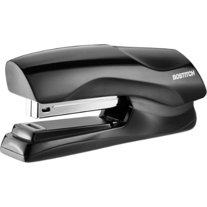 Picture of Bostitch Antimicrobial Flat Clinch 40-Sheet Stapler, Full Strip, Black