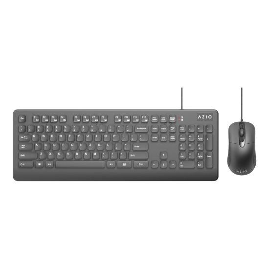 Picture of Azio KM535 USB Mouse And Keyboard With Antimicrobial Protection, AZI917800F048