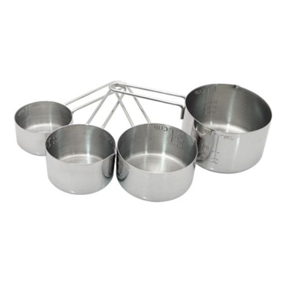 Picture of Vollrath Stainless-Steel Measuring Cup Set, Set Of 4 Cups