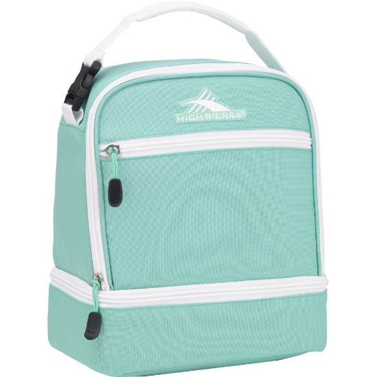 Picture of High Sierra Stacked Compartment Lunch Box, 9-7/16in x 8-1/8in x 5-5/16in, Aqua