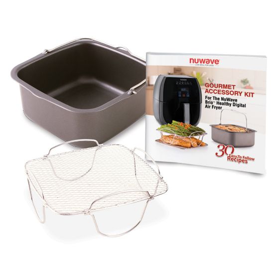 Picture of NuWave 3-Quart Brio Gourmet Accessory Kit, 6-1/2in x 2-3/4in x 7in, Silver