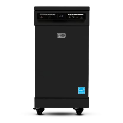 Picture of Black+Decker Portable Dishwasher, 35-11/16inH x 17-11/16inW x 23-5/8inD, Black