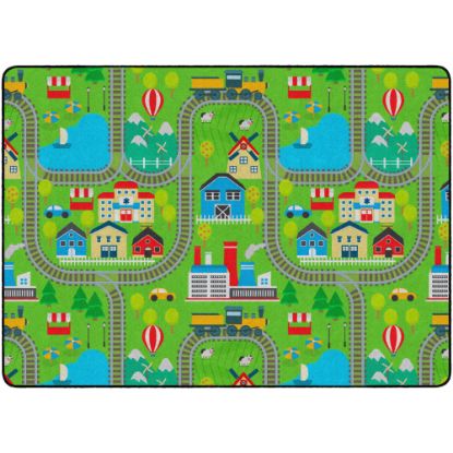 Picture of Flagship Carpets Train Ride Area Rug, 6ftH x 8ft4inW