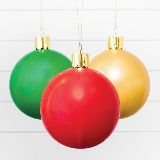 Picture of Amscan 110831 Christmas Latex Balloon Ornament Kit, Multicolor