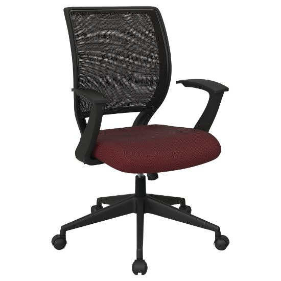 Picture of Office Star Work Smart Mesh Task Chair, Wine/Black