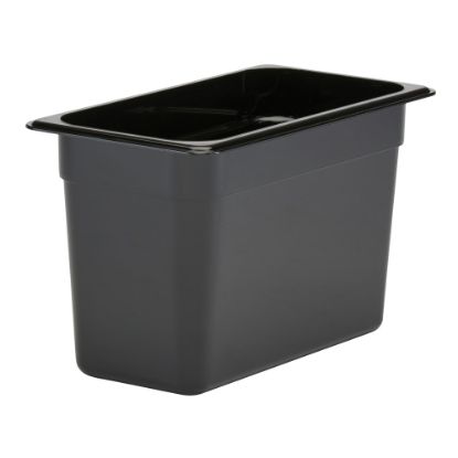 Picture of Cambro Camwear GN 1/3 Size 8in Food Pans, 8inH x 7inW 12-3/4inD, Black, Set Of 6 Pans