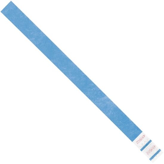 Picture of Tyvek Wristbands, 3/4in x 10in, Blue, Case Of 500