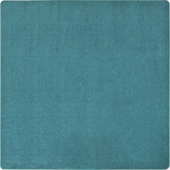 Picture of Joy Carpets Kid Essentials Solid Color Square Area Rug, Endurance, 6ft x 6ft, Mint