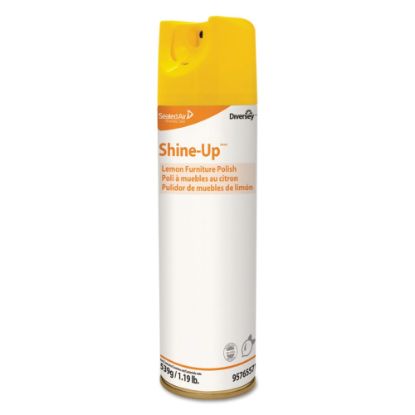 Picture of Diversey Shine-Up Furniture Cleaner, Lemon Scent, 13.8 Oz Bottle, Case Of 12