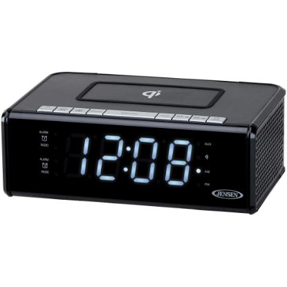 Picture of Jensen QiCR-200 Clock Radio - 2 x Alarm - AM, FM - USB