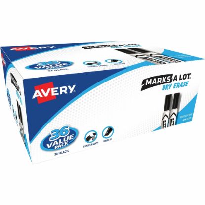 Picture of Avery Desk Style Dry Erase Markers - 4.7625 mm Marker Point Size - Chisel Marker Point Style - 36 / Box