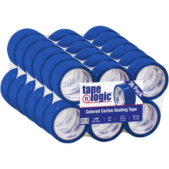 Picture of Tape Logic Carton Sealing Tape, 2in x 55 Yd., Blue, Case Of 36