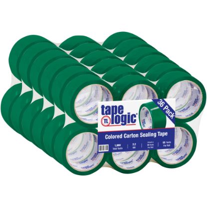 Picture of Tape Logic Carton Sealing Tape, 2in x 55 Yd., Green, Case Of 36