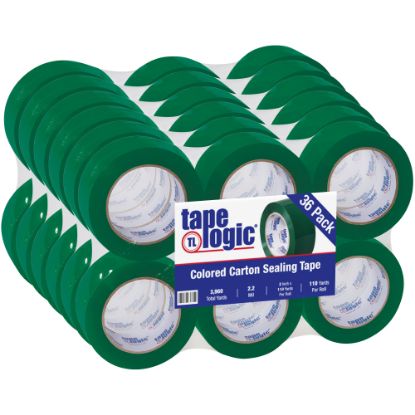 Picture of Tape Logic Carton Sealing Tape, 2in x 110 Yd., Green, Case Of 36