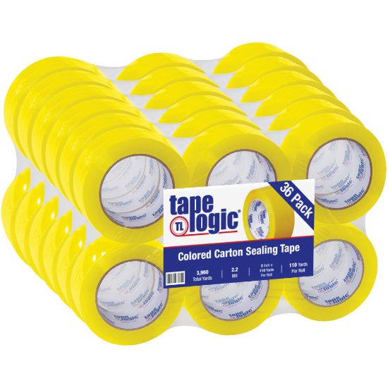 Picture of Tape Logic Carton Sealing Tape, 2in x 110 Yd., Yellow, Case Of 36