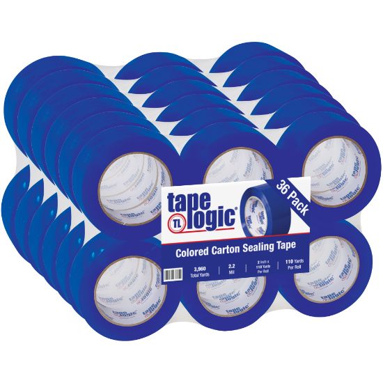 Picture of Tape Logic Carton Sealing Tape, 2in x 110 Yd., Blue, Case Of 36