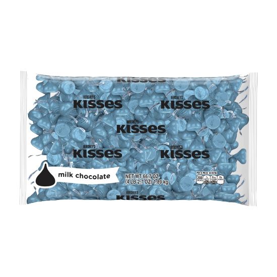 Picture of Hersheys Kisses Milk Chocolates, 66-Oz Bag, Blue