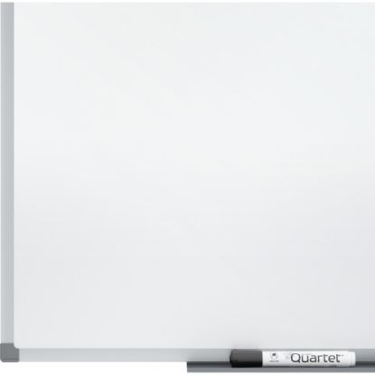 Picture of Quartet Standard DuraMax Porcelain Magnetic Dry-Erase Whiteboard, 72in x 48in, Aluminum Frame With Silver Finish