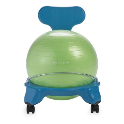 Picture of Gaiam Kids Balance Ball Chair, Blue/Green