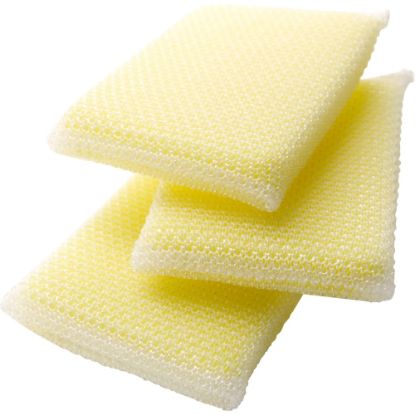 Picture of Scotch-Brite Dobie All-purpose Cleaning Pads - 0.5in Height x 2.6in Width x 4.3in Depth - 24/Carton - Polyurethane - Yellow